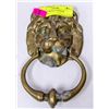 Image 1 : ANTIQUE BRASS LION DOOR KNOCKER
