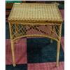Image 1 : VINTAGE WICKER SIDE TABLE, 20 X 16 X 24