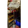 Image 1 : ANTIQUE CHROME FLOOR LAMP WITH SHADE