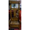 Image 1 : ANTIQUE OAK HALL STAND, 28 X 16 X 78