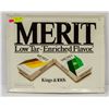 Image 1 : VINTAGE MERIT CIGARET TIN ADVERTISING SIGN