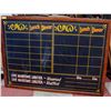 Image 1 : VINTAGE DINER CHALKBOARD EAST COAST THEME