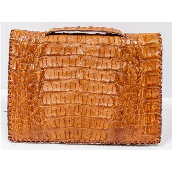 VINTAGE CROCODILE SKIN CLUTCH