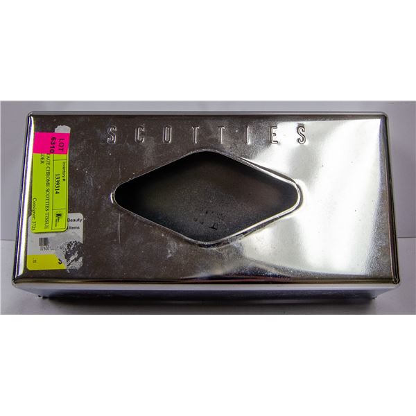 VINTAGE CHROME SCOTTIES TISSUE HOLDER