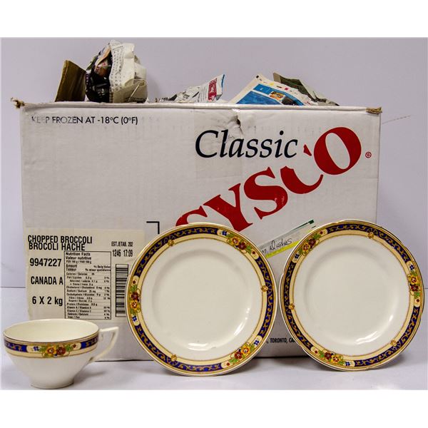 LARGE SET OF ANTIQUE CHINA IN TWO BOXES