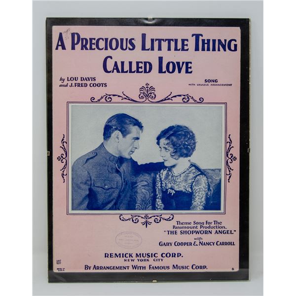 ANTIQUE ORIGINALLY FRAMED "A PRECIOUS LITTLE