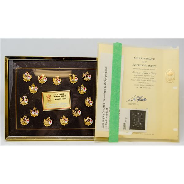 1988 CALGARY OLYMPIC COIN SET WITH COA