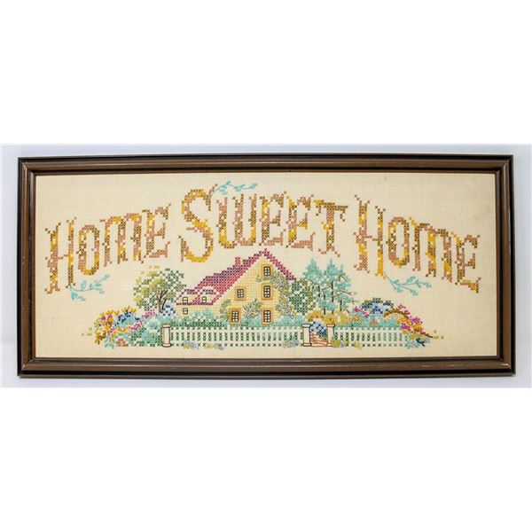 HOME SWEET HOME SAMPLER FRAMED