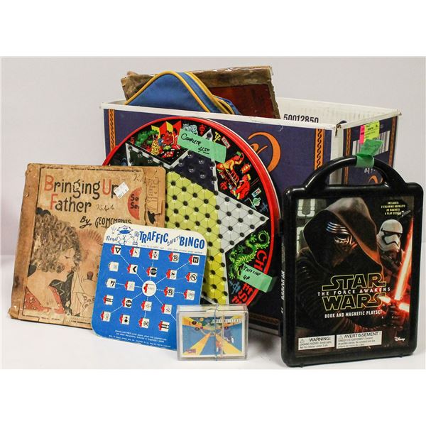 BOX OF ASSORTED VINTAGE COLLECTIBLES