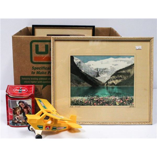 BOX OF ASSORTED VINTAGE COLLECTIBLES