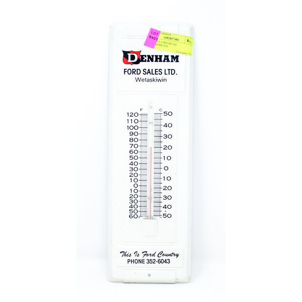 VINTAGE FORD METAL THERMOMETER