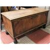 Image 1 : ANTIQUE WOODEN HOPE CHEST, 38 X 19 X 20