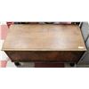 Image 2 : ANTIQUE WOODEN HOPE CHEST, 38 X 19 X 20