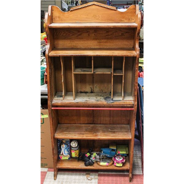 ANTIQUE OFFICE SHELF