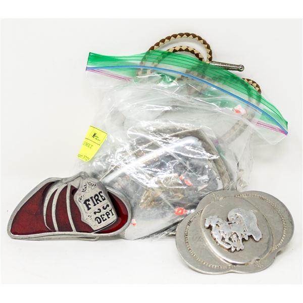 LOT OF ASSORTED VINTAGE BELT BUCKLES