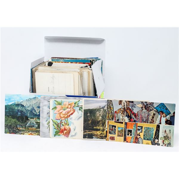 BOX OF APPROX 200 VINTAGE POST CARDS