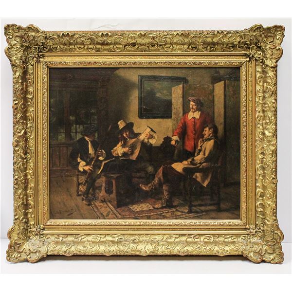 ALBERT SCHRODER 1854-1939 OIL PAINTING ON CANVAS