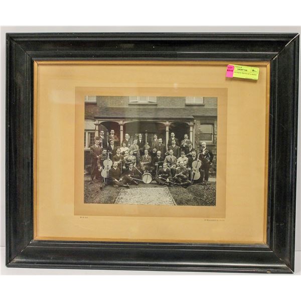 LARGE ANTIQUE PHOTO OF A BAND