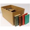 Image 1 : BOX OF ASSORTED ANTIQUE BOOKS 1800S UP