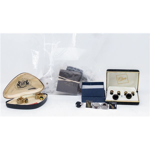 ANTIQUE CUFFLINKS AND TIE CLIP COLLECTION