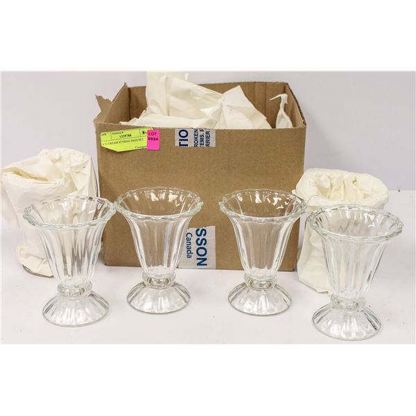 ICE CREAM SUNDAE DISH SET