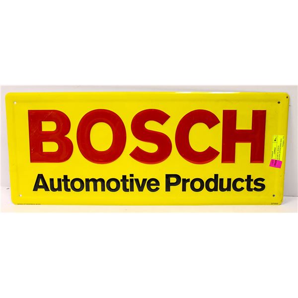 VINTAGE METAL BOSCH AUTOMOTIVE ADVERTISING SIGN