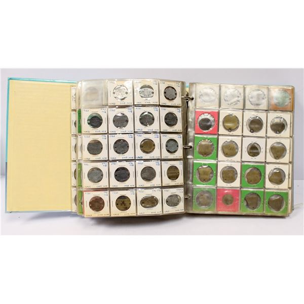 LARGE COLLECTION OF ANTIQUE DOG TAGS FROM ALL