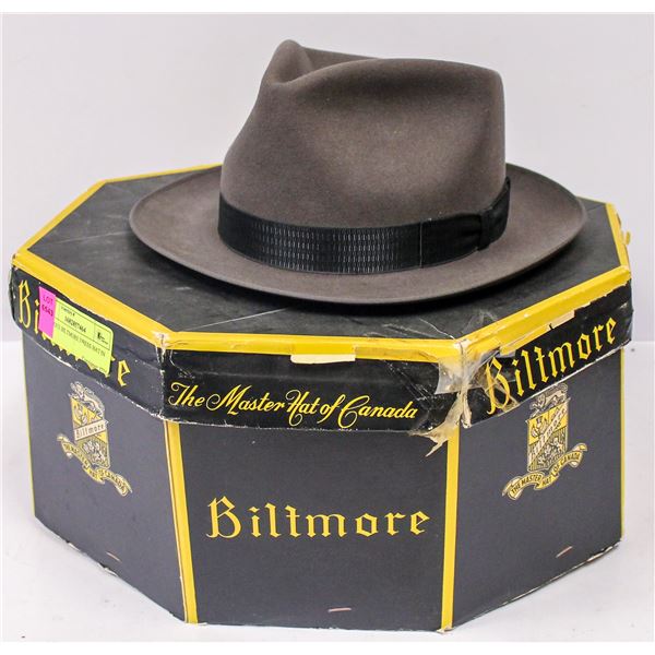 ANTIQUE BILTMORE DRESS HAT IN BOX.