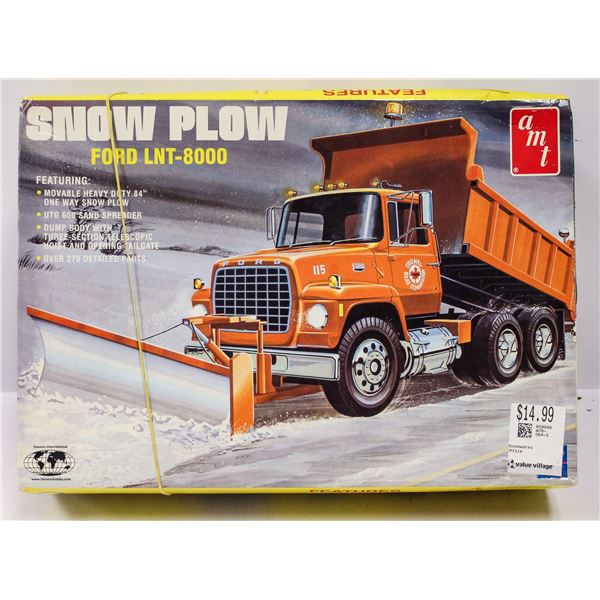 AMT SNOW PLOW MODEL KIT IN BOX