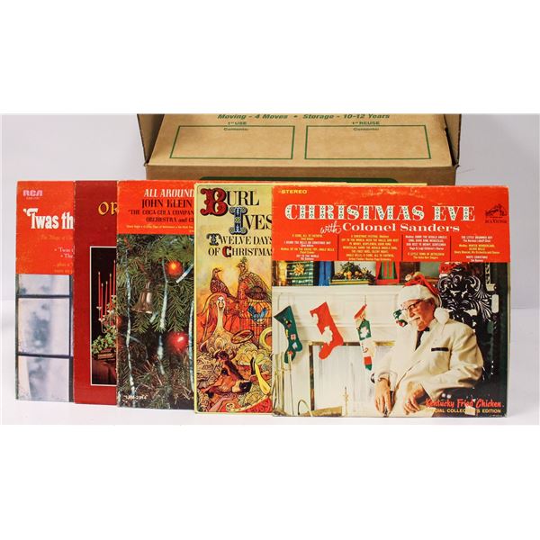 BOX OF APPROX 100 ASSORTED VINTAGE RECORDS