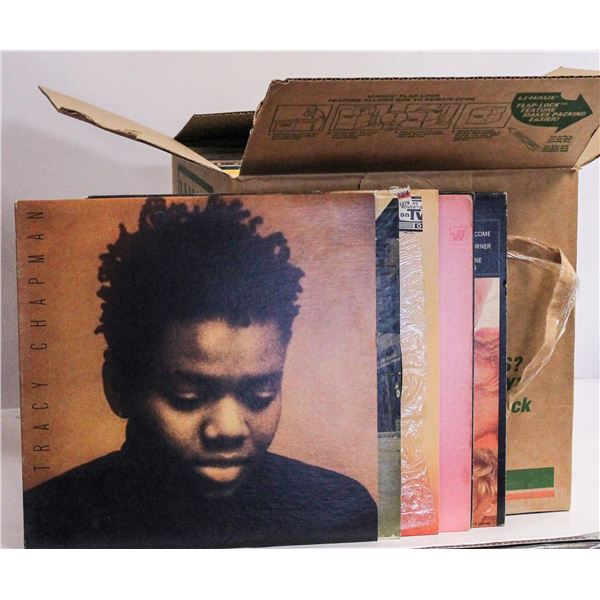 BOX OF APPROX 100 ASSORTED VINTAGE RECORDS