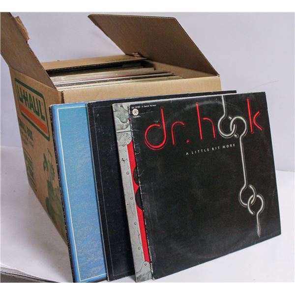 BOX OF APPROX 100 ASSORTED VINTAGE RECORDS