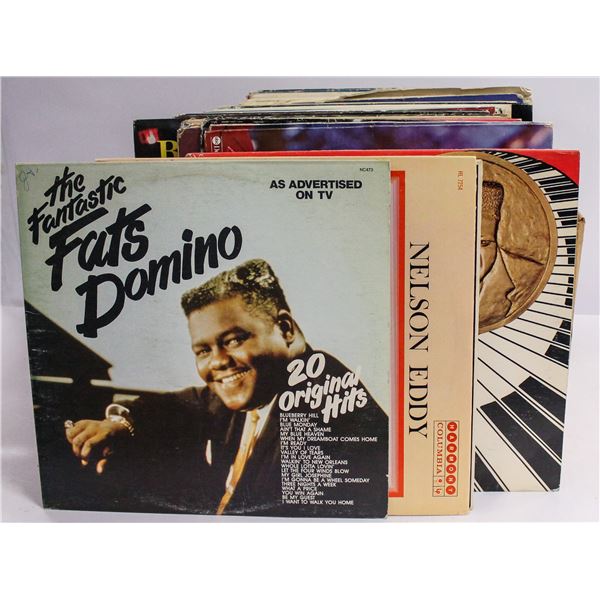 BOX OF APPROX 100 ASSORTED VINTAGE RECORDS