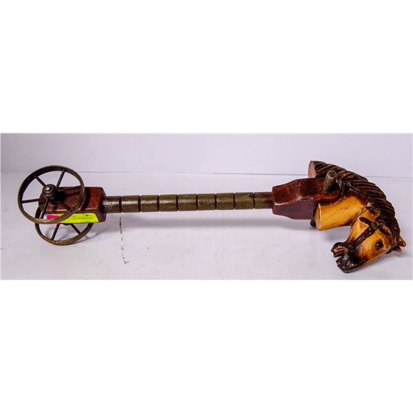 ANTIQUE STYLE CHILDS WALKING HORSE TOY