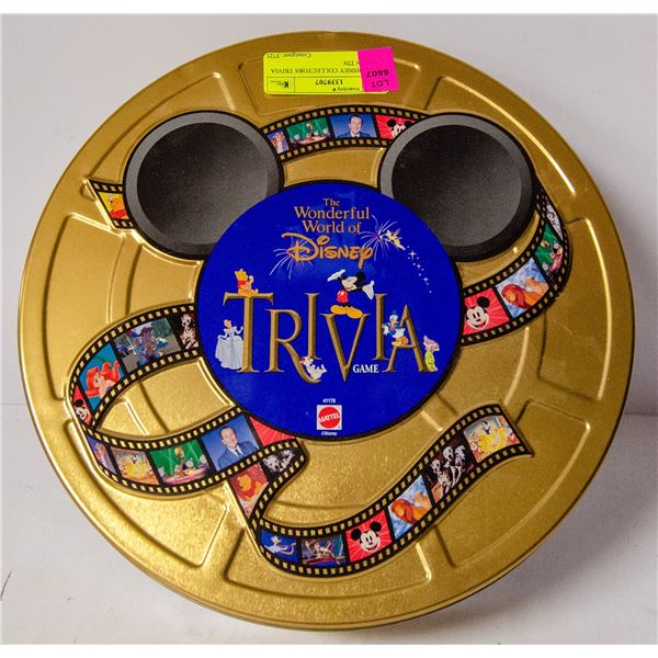 WALT DISNEY COLLECTORS TRIVIA GAME IN TIN