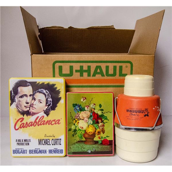 BOX OF VARIOUS ESTATE COLLECTIBLES