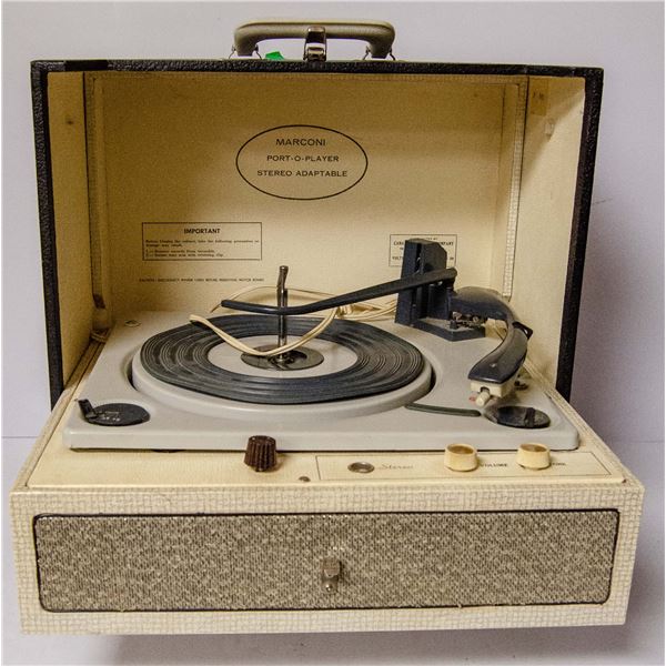 1960'S PORTABLE STEREO IN CASE
