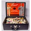 Image 1 : SMART STYLING BUTTON SALESMAN SAMPLE SUIT CASE