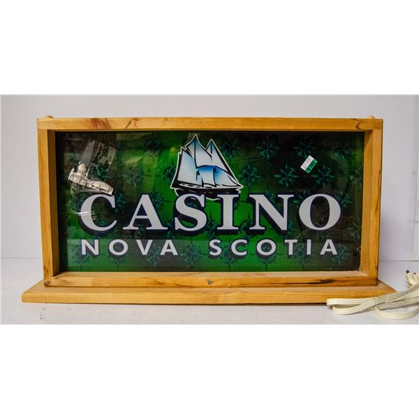 CASINO NOVA SCOTIA LIGHT UP SIGN