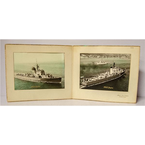 HMCS JIQUIERE WW2 BATTLE SHIP PICTURES ORIGINAL