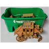 Image 1 : LOT OF ASSORTED WOODEN STAGE COACHES AND WAGON