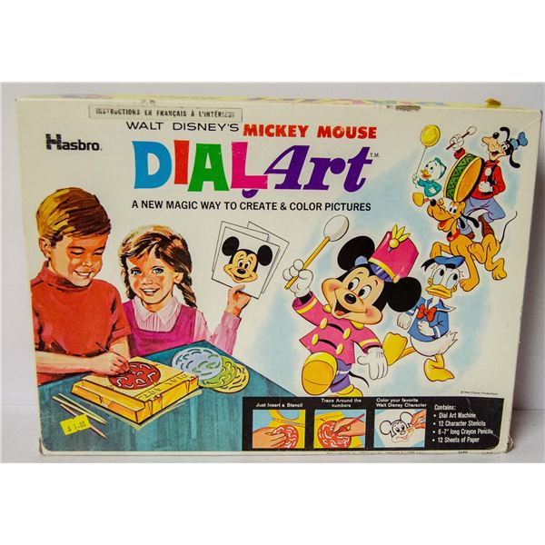 VINTAGE MICKEY MOUSE DIAL ART GAME