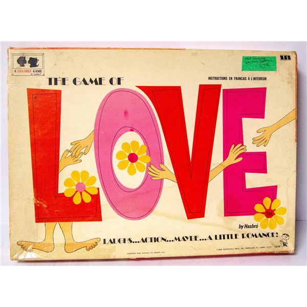 1968 GAME OF LOVE  BOARD GAME