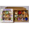 Image 1 : BOX OF ASSORTED VINTAGE CHRISTMAS ORNAMENTS