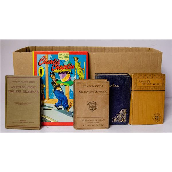 BOX OF ASSORTED VINTAGE BOOKS