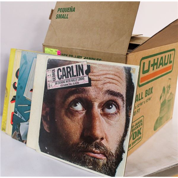 BOX OF APPROX 100 ASSORTED VINTAGE RECORDS