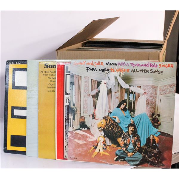 BOX OF APPROX ASSORTED VINTAGE RECORDS