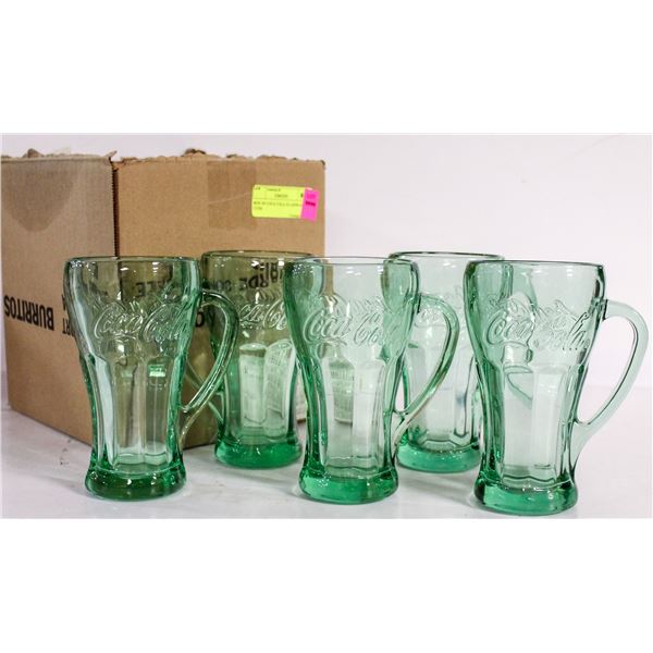 BOX OF COCA COLA GLASSWARE CUPS