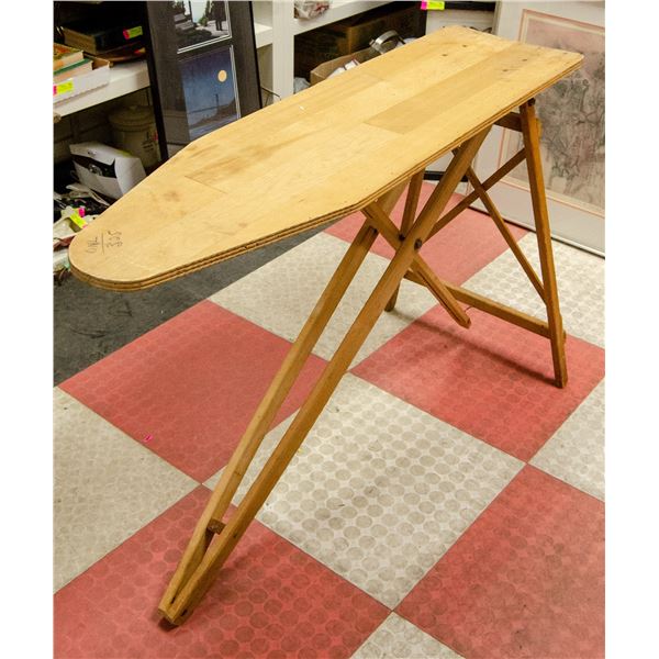 ANTIQUE WOODEN IRONING BOARD