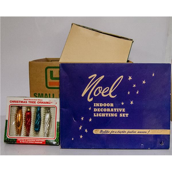 BOX OF ASSORTED VINTAGE COLLECTIBLES